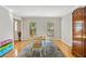 Cozy dining nook features hardwood floors and abundant natural light at 2145 Kensington Sw Ct, Marietta, GA 30064