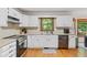 Well-lit kitchen featuring white cabinets and modern appliances at 2145 Kensington Sw Ct, Marietta, GA 30064