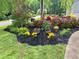 Beautifully landscaped yard with vibrant yellow flowers and a lush green lawn at 2145 Kensington Sw Ct, Marietta, GA 30064