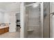 Relaxing main bathroom showcases a glass enclosed shower and jacuzzi tub at 2145 Kensington Sw Ct, Marietta, GA 30064
