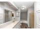 Bathroom with a shower, a tub, and a vanity at 2017 S Deshon Rd, Lithonia, GA 30058