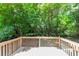 Wooden deck overlooking a wooded area at 2017 S Deshon Rd, Lithonia, GA 30058