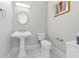 Simple half bath with toilet and pedestal sink at 3280 Stillhouse Se Ln # 410, Atlanta, GA 30339