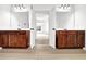 Large bathroom with double sinks and view into the bedroom at 4945 Racquet Ct, Duluth, GA 30096