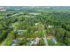 Aerial view of the property in a wooded neighborhood at 1377 Hill Sw Dr, Conyers, GA 30094