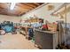 Unfinished basement space with work bench and storage area at 2095 Gherry Dr, Austell, GA 30106