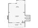 Floor plan showing layout of living room, kitchen, and front porch at 6402 Grafton Ct, Austell, GA 30168