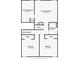 Upstairs floor plan showing layout of bedrooms and bathrooms at 6402 Grafton Ct, Austell, GA 30168
