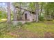 Chicken coop surrounded by trees and plant hangers at 1526 Oakleaf Dr, Auburn, GA 30011