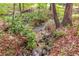 Creek lined with rocks and vegetation at 1526 Oakleaf Dr, Auburn, GA 30011