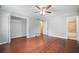 Large bedroom with hardwood floors, an ensuite bath and a closet at 2578 Morgan Lake Ne Dr, Marietta, GA 30066