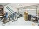 Spacious garage with ample storage space and utility equipment at 266 Monarch Village Way, Stockbridge, GA 30281