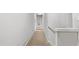 The hallway features new carpet and neutral paint at 3614 Clearbrooke Way, Duluth, GA 30097