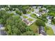 Aerial view of a well-maintained neighborhood surrounded by lush greenery and tree-lined streets at 3614 Clearbrooke Way, Duluth, GA 30097