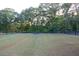 Large grassy backyard with a black fence surrounding the perimeter at 401 Pirkle Ave, Buford, GA 30518