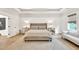 Spacious main bedroom with tray ceiling, large windows, and an en-suite bathroom at 401 Pirkle Ave, Buford, GA 30518