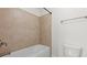 Tiled shower and tub combo at 2040 Bloomfield Ct, Cumming, GA 30041