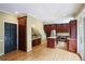 Large kitchen features hardwood floors, stainless appliances, wood cabinets, and an island at 963 Bolingbrook Sw Dr, Marietta, GA 30064