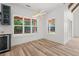 Well-lit, open dining area featuring neutral decor and a view of the outdoor patio at 859 N Bay Overlook, Villa Rica, GA 30180