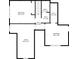 Detailed floor plan showcasing the layout of the second floor of this home, including rooms and dimensions at 859 N Bay Overlook, Villa Rica, GA 30180