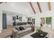 Open concept layout showing living room and kitchen with modern furnishings and stylish decor at 859 N Bay Overlook, Villa Rica, GA 30180