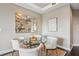 Cozy dining area with seating for four and decorative mirror at 2626 Peachtree Nw Rd # 1108, Atlanta, GA 30305