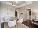 Dining area with glass table, seating for four, and easy access to the hallway at 2626 Peachtree Nw Rd # 1108, Atlanta, GA 30305