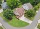 Aerial view of the home featuring a well manicured lawn and surrounding neighborhood at 3260 Caney Creek Ln, Cumming, GA 30041
