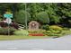 Welcome to Centennial Commons entrance sign and manicured landscape at 5230 Centennial Hill Nw Dr, Acworth, GA 30102