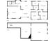 Floor plan featuring kitchen, dining, living room, bedrooms, basement utility, and garage layout at 597 Rich Davis Rd, Hiram, GA 30141