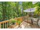 Upper deck space complete with table and chairs at 6360 Lakeview Ter, Douglasville, GA 30135