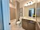 Bathroom features a combination tub/shower with elegant finishes at 520 Sawnee Village Blvd # D58, Cumming, GA 30040