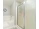 Clean bathroom showcasing glass shower and soaking tub at 1623 Pratt Rd, Covington, GA 30014
