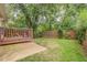 Backyard featuring a fenced in lawn and wooden deck at 3623 Thurleston Sw Ct, Marietta, GA 30008