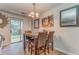Dining area with modern table, chairs, and access to outdoor space at 3623 Thurleston Sw Ct, Marietta, GA 30008