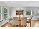 Dining room features hardwood floors, recessed lighting, a large china cabinet and exterior windows at 792 Mimosa Se Dr, Marietta, GA 30060