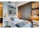 Bedroom with desk, modern décor, and great natural light at 1820 Peachtree Nw St # 811, Atlanta, GA 30309