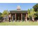 Beautiful brick building with lush landscaping, offering an inviting and classic architectural appeal at 1820 Peachtree Nw St # 811, Atlanta, GA 30309