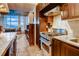 Modern kitchen with stainless steel appliances, granite countertops, and an open layout at 1820 Peachtree Nw St # 811, Atlanta, GA 30309