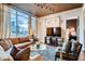 Inviting living room with modern decor, large windows, and sophisticated lighting at 1820 Peachtree Nw St # 811, Atlanta, GA 30309
