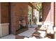 Cozy patio with fireplace and comfortable seating, perfect for outdoor relaxation and entertaining at 1820 Peachtree Nw St # 811, Atlanta, GA 30309