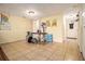 Finished basement with tile and carpet flooring plus a learning station at 6433 Stone Terrace Ter, Morrow, GA 30260