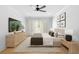 A modern bedroom with a comfortable bed and matching nightstands at 255 Mayfair Ct, Alpharetta, GA 30009