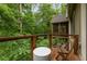 Inviting deck surrounded by trees and nature, perfect for relaxing outdoors at 385 Anders N, Chattahoochee Hills, GA 30268