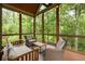 Inviting screened porch with comfortable seating, ideal for enjoying the outdoors at 385 Anders N, Chattahoochee Hills, GA 30268