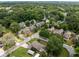 Stunning aerial view of a neighborhood nestled among lush trees and well-maintained lawns, in a serene community at 1450 Walker Se St, Smyrna, GA 30080