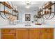 Bright bathroom features a spacious countertop, stylish shelving, and modern fixtures at 3235 Roswell Ne Rd # 508, Atlanta, GA 30305