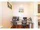 Office space featuring built-in desk, dual monitors, and convenient storage at 100 Marshas Vineyard, Hampton, GA 30228