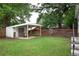 View of the backyard shed and patio area at 3116 Jackson St, Hapeville, GA 30354