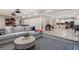 Basement featuring open floor plan with kitchen, living, and dining areas at 7131 Ridge Rd, Hiram, GA 30141